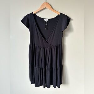 NWOT See You Monday Black Tiered Dress Size Medium